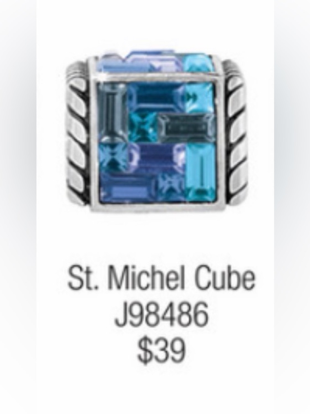 🆕🩵Brighton St Michael SWAROVSKI CRYSTAL Crystal Charm/Spacer/Bead! Beautiful
